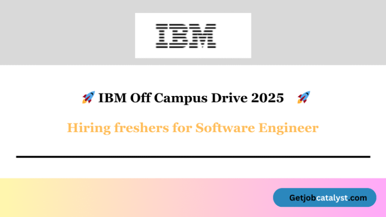 IBM Off-campus Drive 2025 hiring Software Engineer