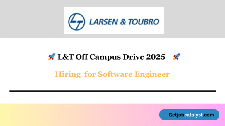 Lersen & Toubro Off-campus Drive 2025 hiring Software Engineer