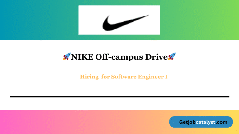 NIKE Off Campus Hiring For Software Engineer I