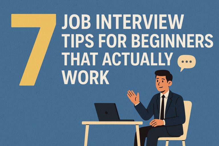 7 Job Interview Tips for Beginners That Actually Work