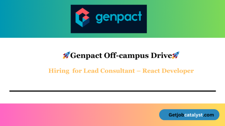 Lead Consultant – React Developer | Genpact