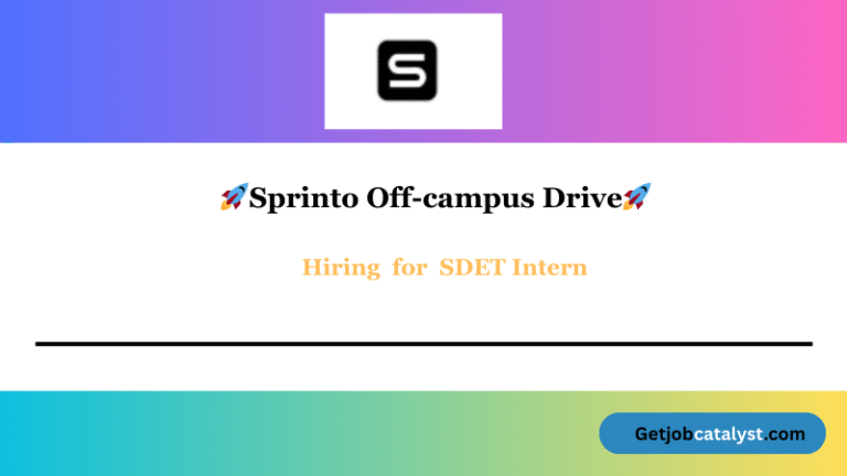 Sprinto Off Campus Hiring For SDET Intern