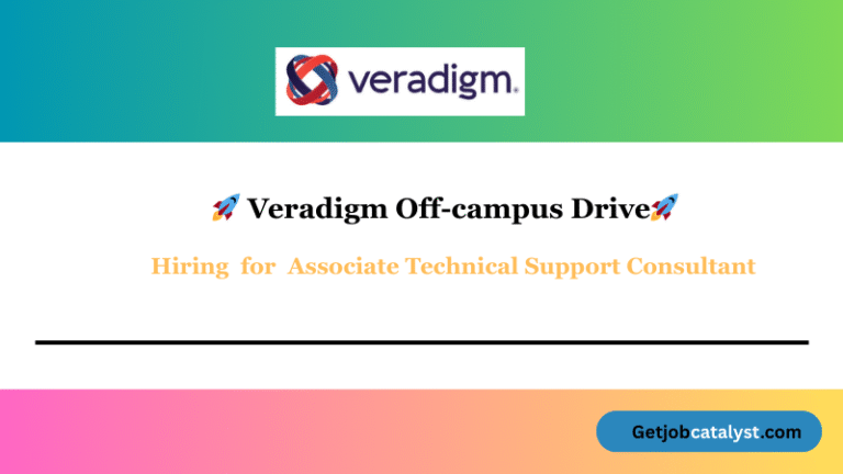 Veradigm Off Campus Hiring Associate Technical Support Consultant