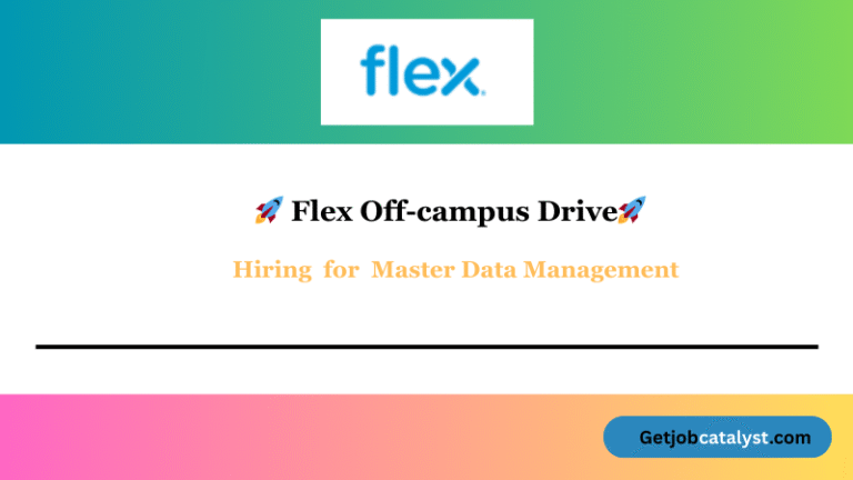 Flex Off Campus Hiring Master Data Management