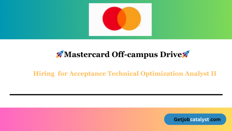Acceptance Technical Optimization Analyst II – Mastercard