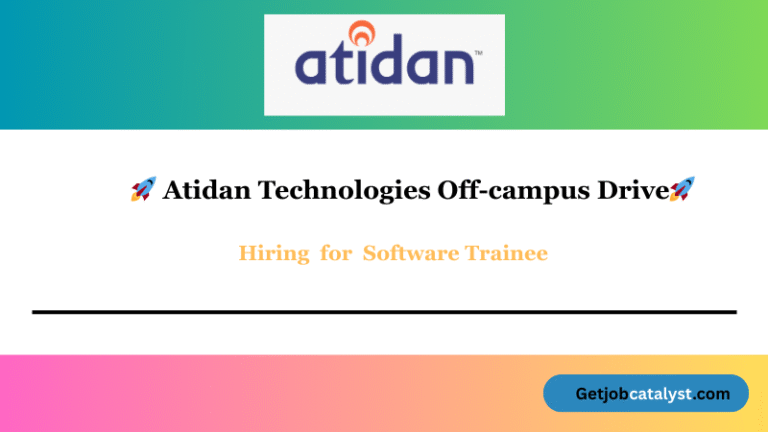 Atidan Technologies Off Campus Hiring For Software Trainee