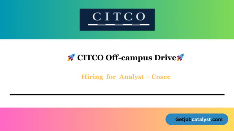 CITCO Off Campus Hiring For Analyst