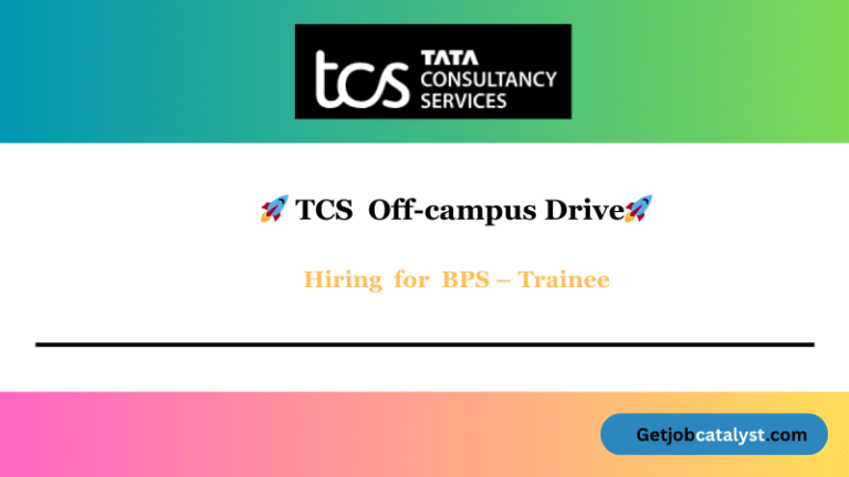 TCS BPS Hiring Fresher
