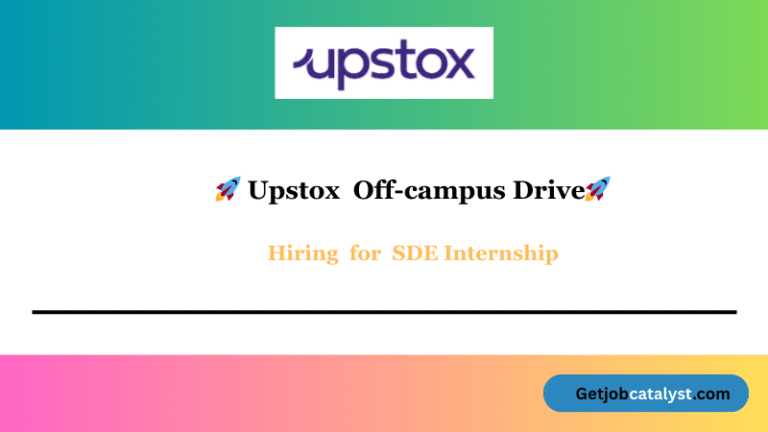 Upstox Off Campus Hiring For SDE Internship