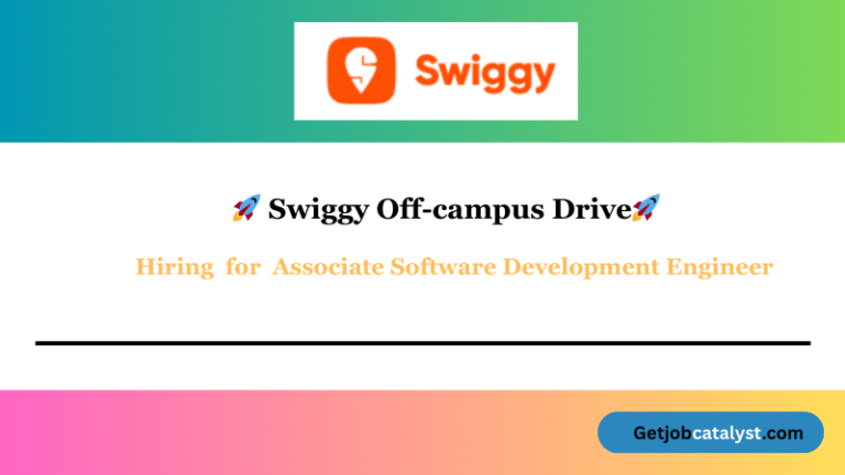 Swiggy Off Campus Hiring For Associate Software Development Engineer