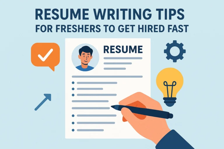 Resume Writing Tips for Freshers to Get Hired Fast