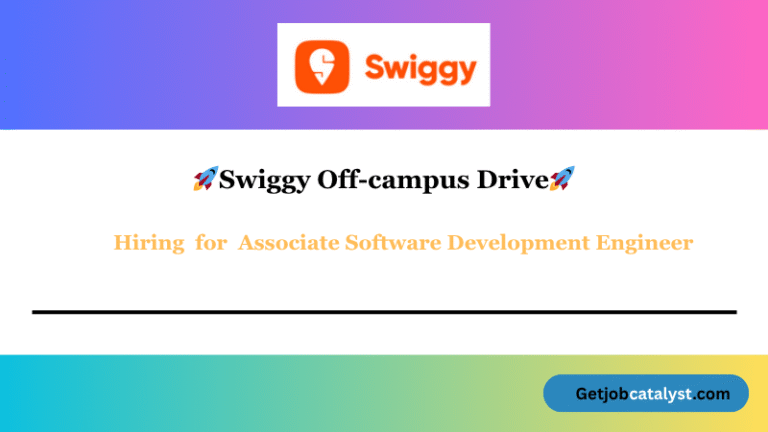 Swiggy Off Campus Hiring For Associate Software Development Engineer
