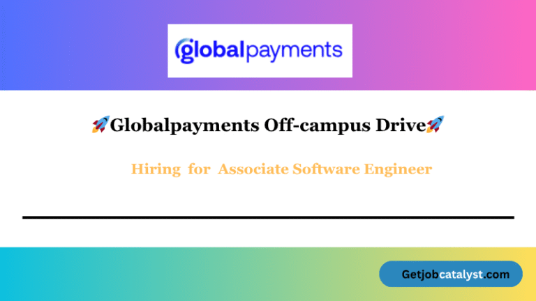 Globalpayments Off Campus Hiring For Associate Software Engineer