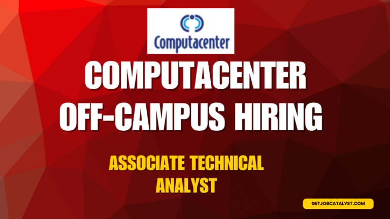 Computacenter Off-Campus Hiring For Associate Technical Analyst