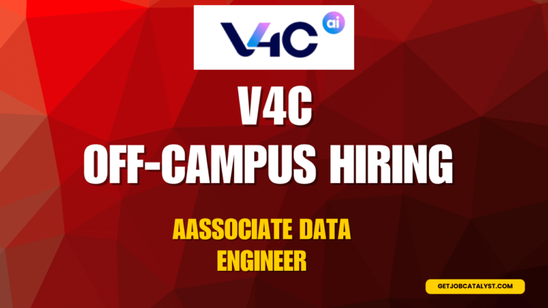 V4c Off-Campus Hiring For Associate Data Engineer