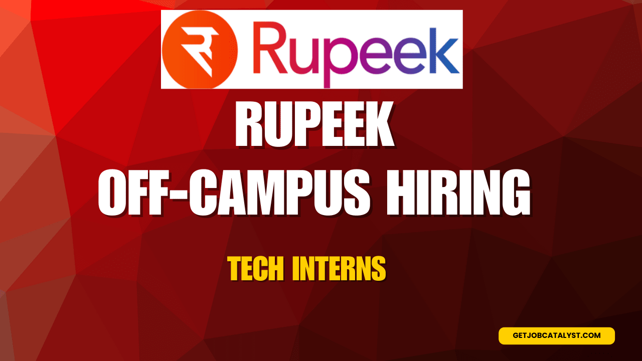 Rupeek Off-Campus Hiring For Tech Interns