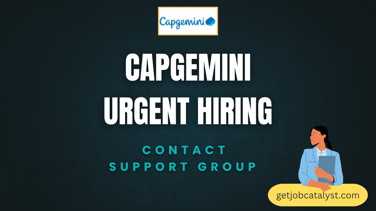 Capgemini Jobs for 2025 Passouts
