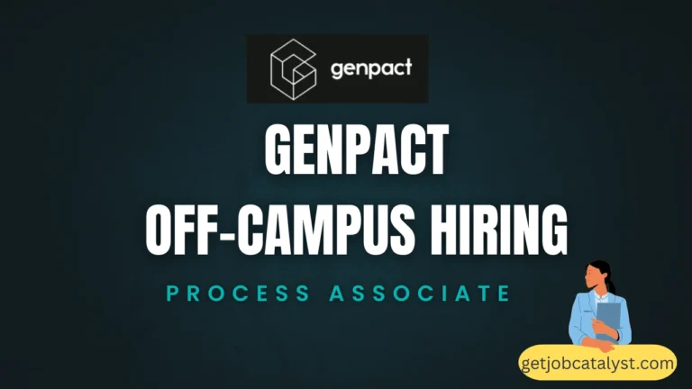 Genpact Off-Campus Hiring For Process Associate