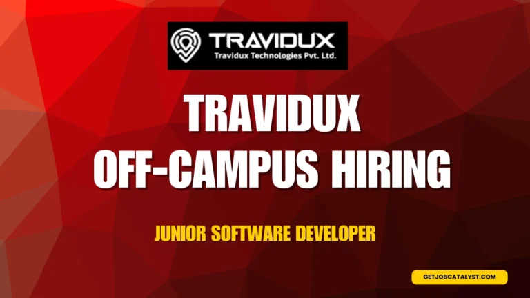 Travidux Off-Campus Hiring For Junior Software Developer