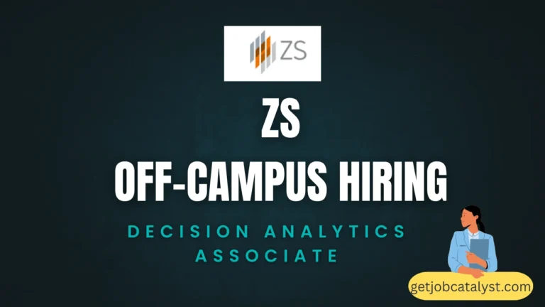 ZS Off-Campus Hiring For Decision Analytics Associate