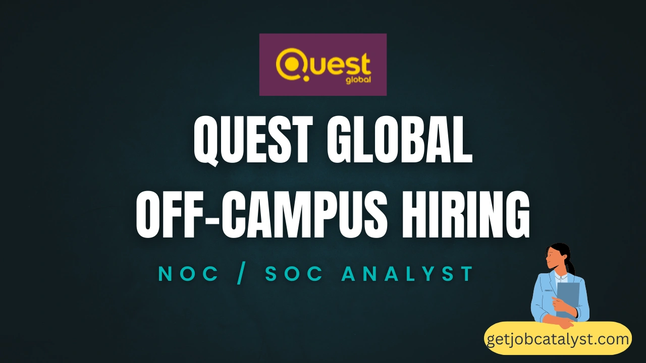 Quest Global Off-Campus Hiring For NOC / SOC Analyst