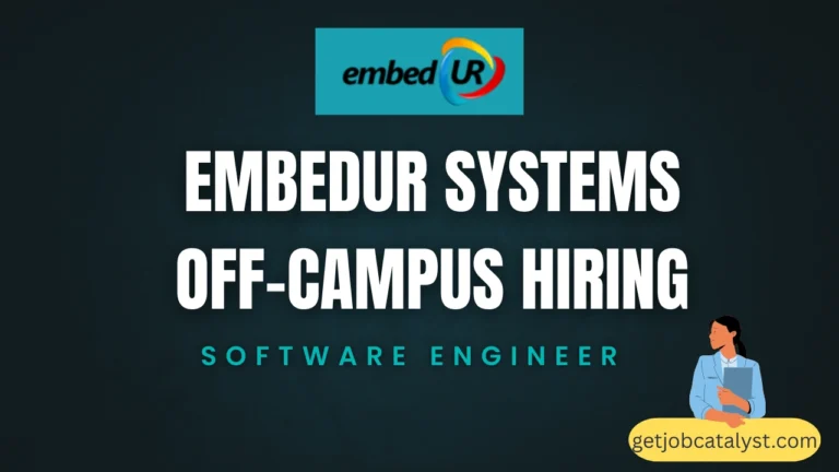 EmbedUR Systems Off-Campus Hiring For Software Engineer
