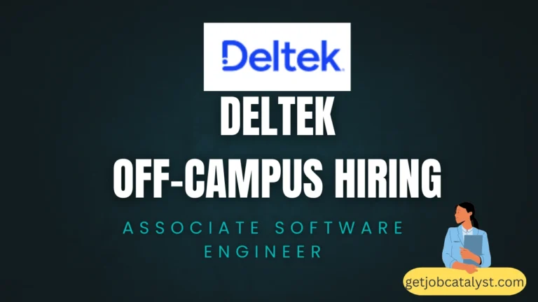 Deltek Off-Campus Hiring For Associate Software Engineer
