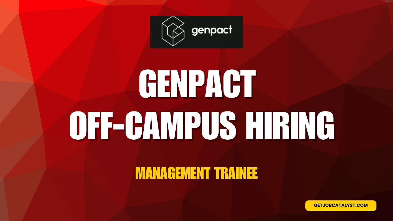 Genpact Off-Campus Hiring For Management Trainee