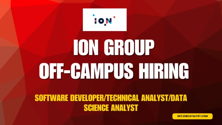 ION Group Off-Campus Hiring For Multiple Roles