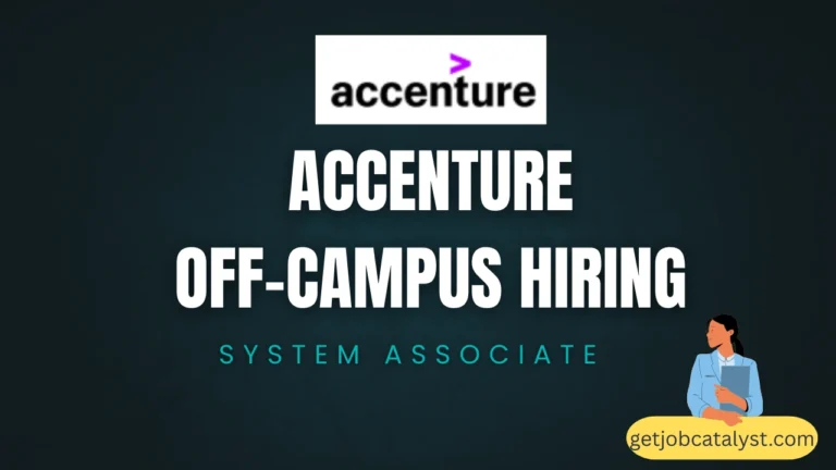 Accenture Off-Campus Hiring For System Associate