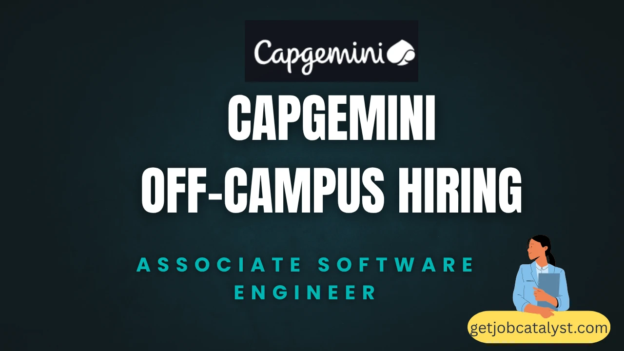 Capgemini Off-Campus Hiring For Associate Software Engineer