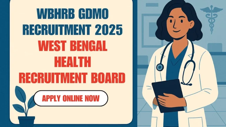 Recruitment In West Bengal Health Department 2025