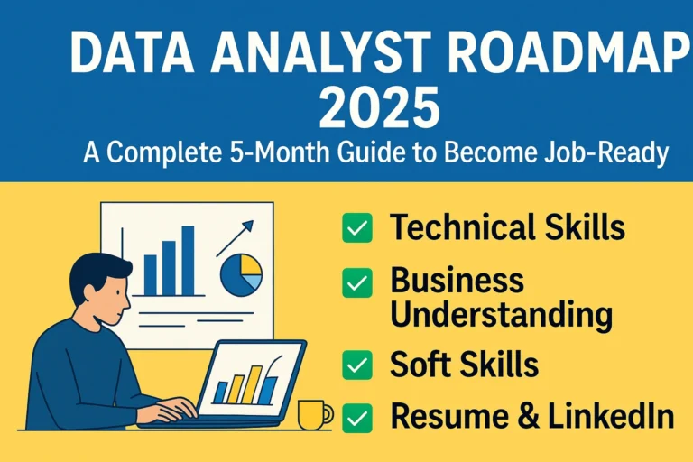 Data Analyst Roadmap 2025: A Complete 5-Month Guide to Become Job-Ready