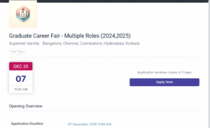 Superset Varsity Off-Campus Hiring Multiple IT & Tech Roles